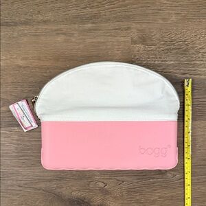 BOGG BAG Pink and White Pouch